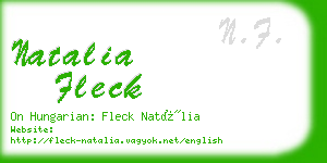natalia fleck business card